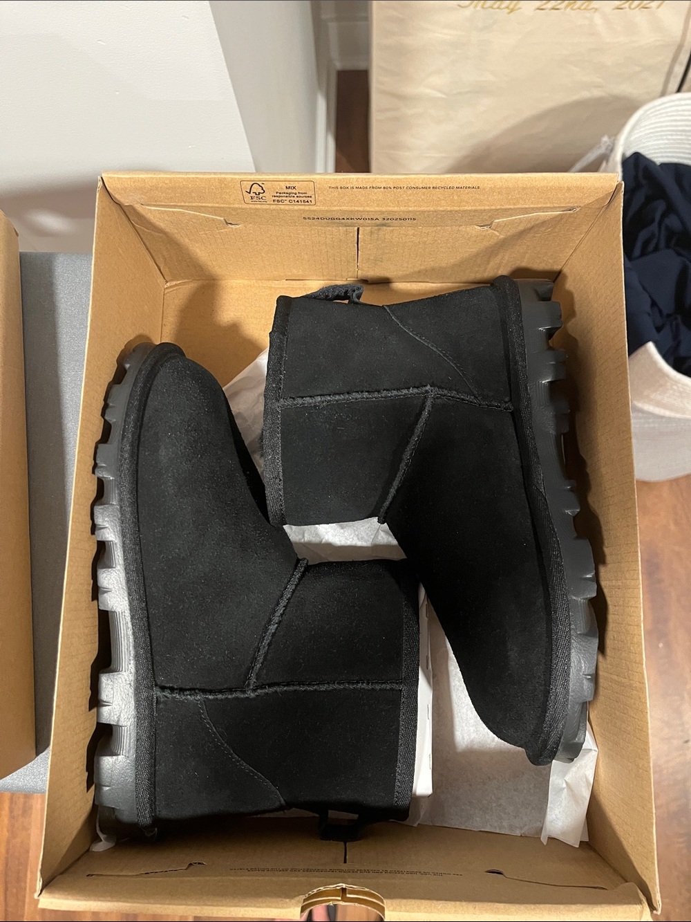 Classic Black UGG Essential Mini Boots